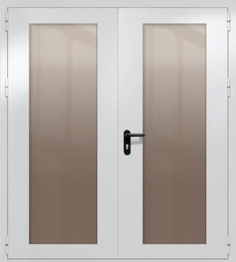 Двупольная дверь eiw-60 с максимальными стеклами (цвет светло-серый RAL 7047) Двупольная дверь eiw-60 с максимальными стеклами (цвет светло-серый RAL 7047)