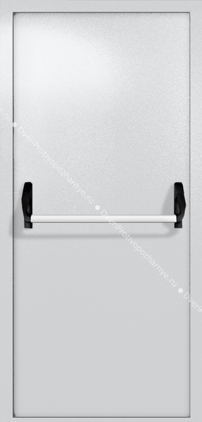 Однопольная глухая дверь ei-60 с ручкой «антипаника» (цвет светло-серый RAL 7047) Однопольная глухая дверь ei-60 с ручкой «антипаника» (цвет светло-серый RAL 7047)