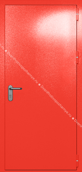 Однопольная глухая дверь ei-60 (цвет красный RAL 3020) Однопольная глухая дверь ei-60 (цвет красный RAL 3020)
