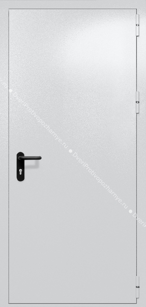 Однопольная глухая дверь ei-60 (цвет светло-серый RAL 7047)