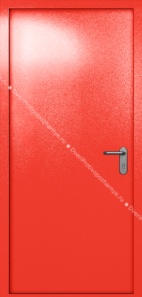 Однопольная глухая дверь ei-60 (цвет красный RAL 3020) Однопольная глухая дверь ei-60 (цвет красный RAL 3020)