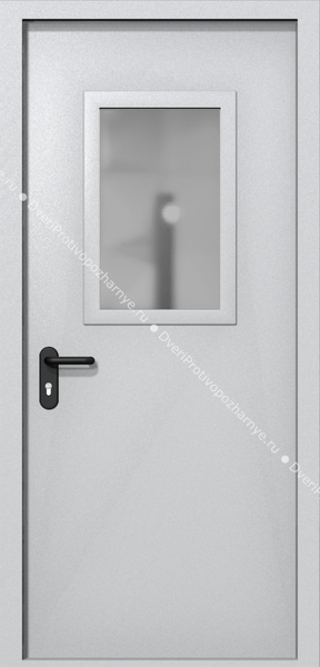 Однопольная дверь ei-60 со стеклом 600x400 (цвет светло-серый RAL 7047) Однопольная дверь ei-60 со стеклом 600x400 (цвет светло-серый RAL 7047)
