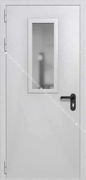 Однопольная дверь ei-60 со стеклом 700x300 (цвет светло-серый RAL 7047) Однопольная дверь ei-60 со стеклом 700x300 (цвет светло-серый RAL 7047)