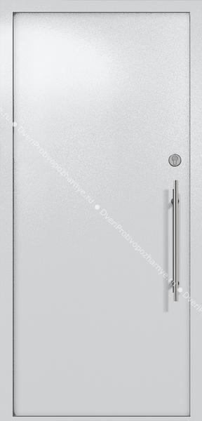 Однопольная глухая техническая дверь (цвет светло-серый RAL 7047)