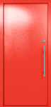 Однопольная глухая техническая дверь (цвет красный RAL 3020)