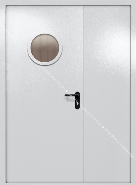 Полуторапольная дверь ei-60 с круглым стеклом (цвет светло-серый RAL 7047) Полуторапольная дверь ei-60 с круглым стеклом (цвет светло-серый RAL 7047)