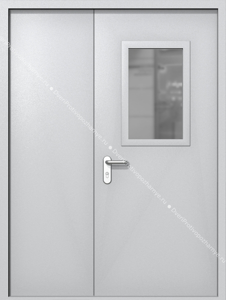 Полуторапольная дверь ei-60 со стеклом 600x400 и ручками хром (цвет светло-серый RAL 7047) Полуторапольная дверь ei-60 со стеклом 600x400 и ручками хром (цвет светло-серый RAL 7047)