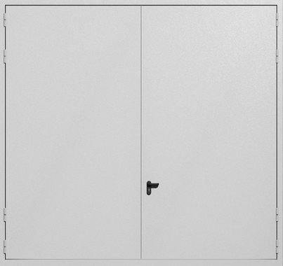 Распашные крупногабаритные ворота ei-60 (цвет светло-серый RAL 7047) Распашные крупногабаритные ворота ei-60 (цвет светло-серый RAL 7047)