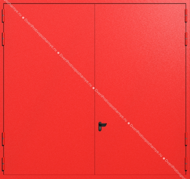 Распашные крупногабаритные ворота ei-60 (цвет красный RAL 3020) Распашные крупногабаритные ворота ei-60 (цвет красный RAL 3020)